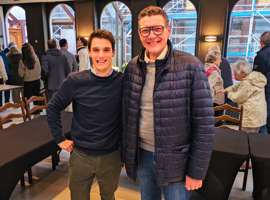 Frits Dhaenens (l) en Axel Denie (r)